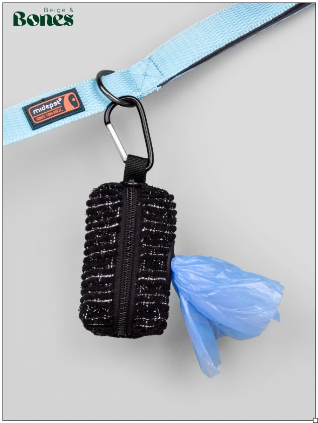 Black Tweed Dog Poo Bag Dispensers