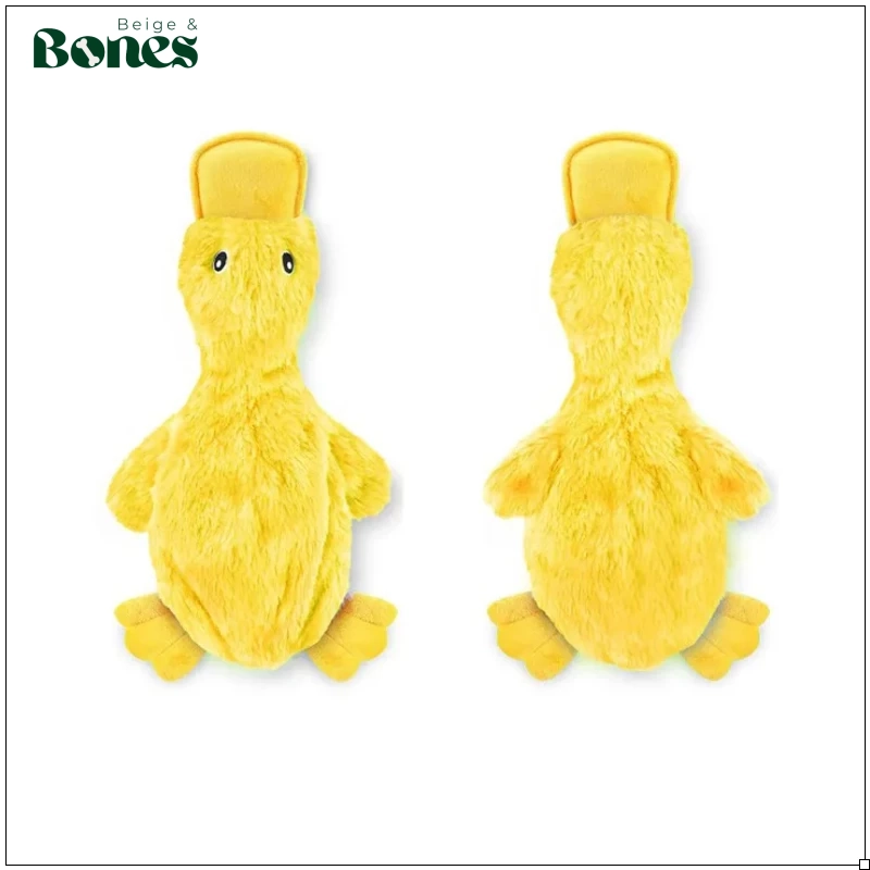 Plush yellow duck pet toy