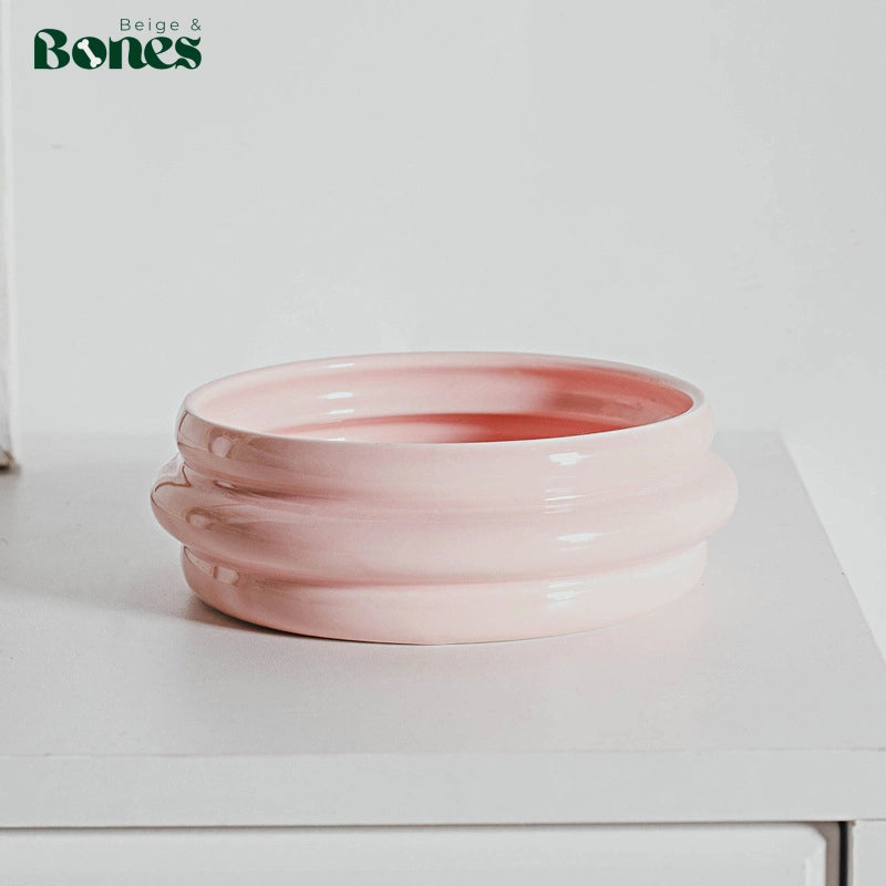 Ceramic Pet bowl pink