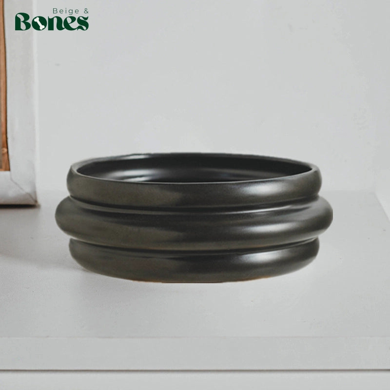 Ceramic Pet bowl black